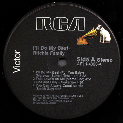 Ritchie Family* : I'll Do My Best (LP, Album)