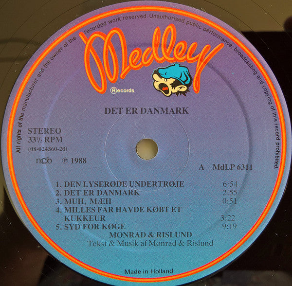 Monrad & Rislund : Det Er Danmark (LP, Comp)