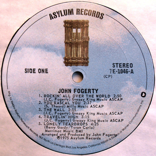 John Fogerty : John Fogerty (LP, Album, CP )