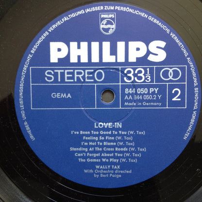 Wally Tax : Love In (LP, Album)