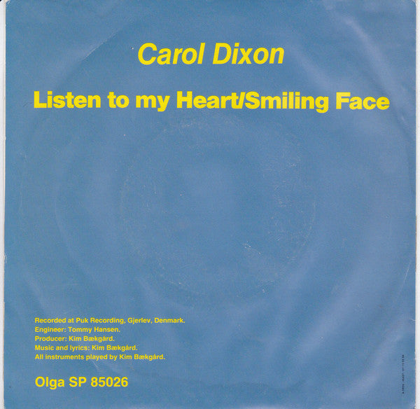 Carol Dixon : Listen To Your Heart (7")