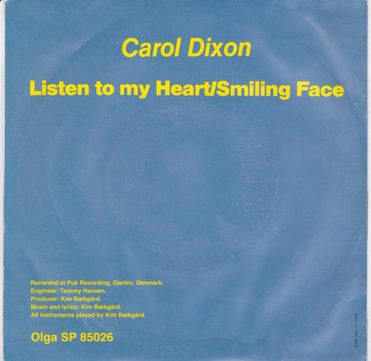 Carol Dixon : Listen To Your Heart (7")