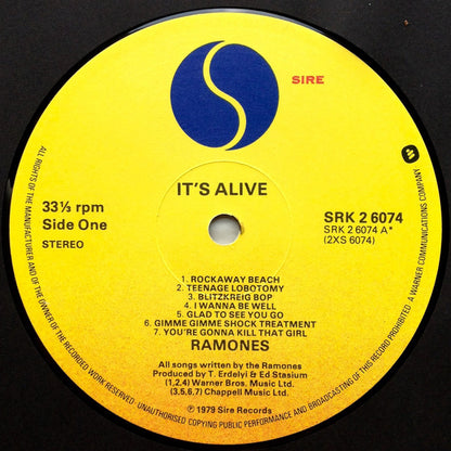 Ramones : It's Alive (2xLP, Album, Gat)