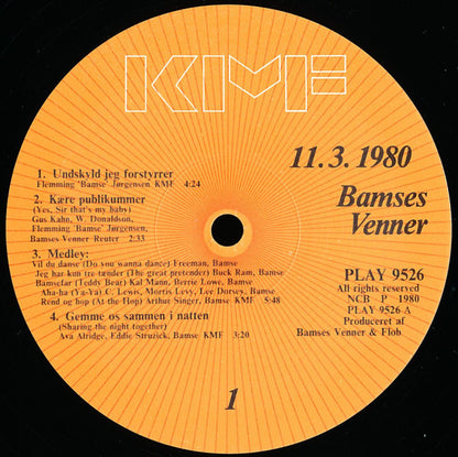 Bamses Venner : 11. 3. 1980 (2xLP)