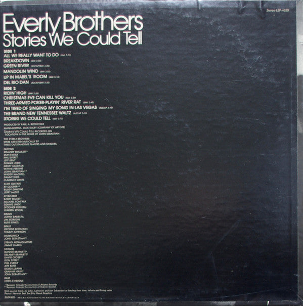 Everly Brothers : Stories We Could Tell (LP, Album, Ind)
