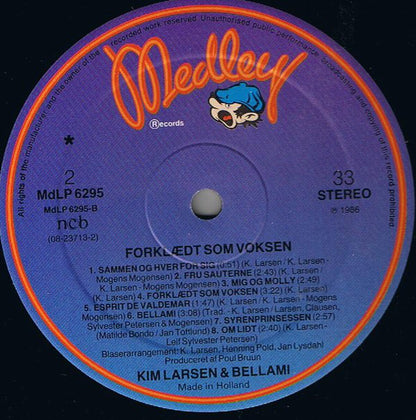 Kim Larsen & Bellami : Forklædt Som Voksen (LP, Album)