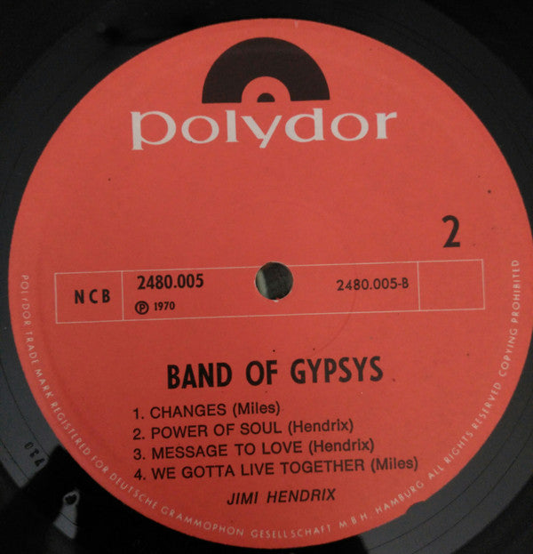 Jimi Hendrix : Band Of Gypsys (LP, Album, 150)