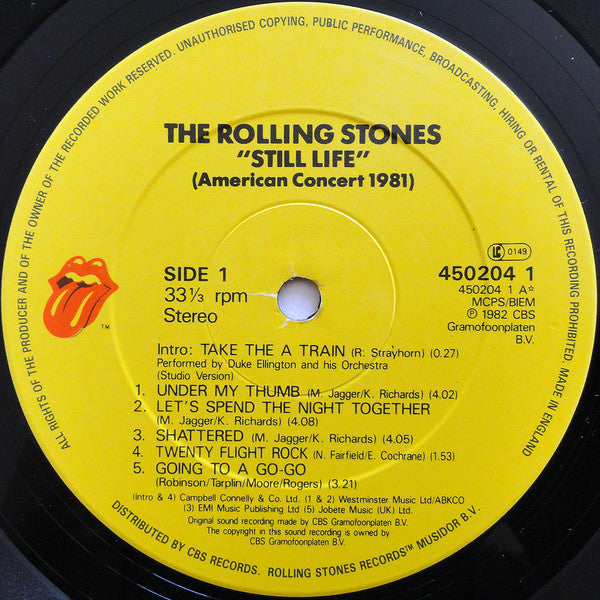 Rolling Stones* : Still Life (American Concert 1981) (LP, Album, M/Print, RE)