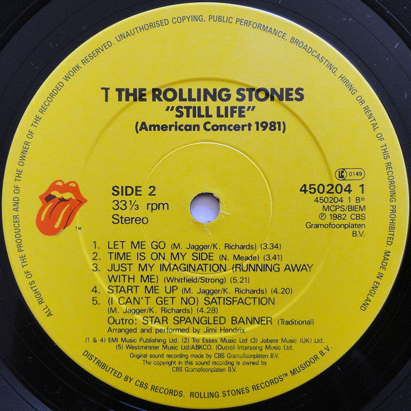 Rolling Stones* : Still Life (American Concert 1981) (LP, Album, M/Print, RE)