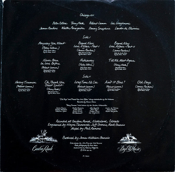 Chicago (2) : Chicago VIII (LP, Album, Pit)