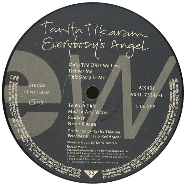 Tanita Tikaram : Everybody's Angel (LP, Album)