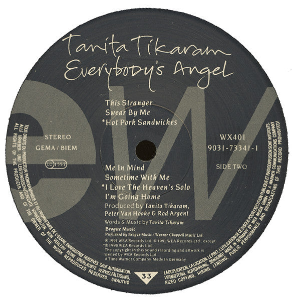 Tanita Tikaram : Everybody's Angel (LP, Album)