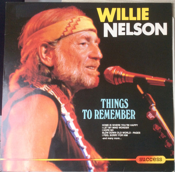 Willie Nelson : Things to Remember  (LP, Comp)