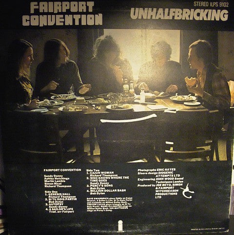 Fairport Convention : Unhalfbricking (LP, Album, RE, Pin)