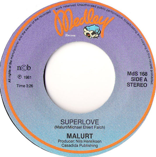 Malurt : Superlove / Vindueskigger (7", Single)