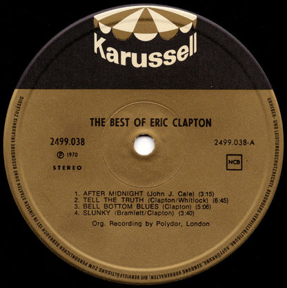 Eric Clapton : The Best Of Eric Clapton (LP, Comp, RE)