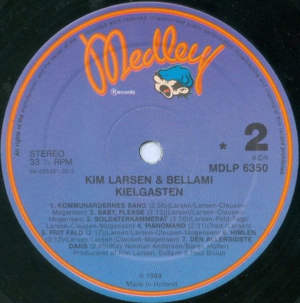 Kim Larsen & Bellami : Kielgasten (LP, Album)