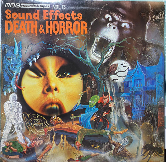 Mike Harding (3) : Sound Effects No.13 - Death And Horror (LP, Mono, RP)