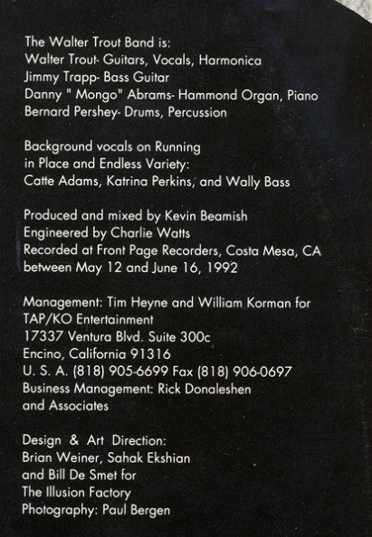 Walter Trout Band : Transition (LP, Album)