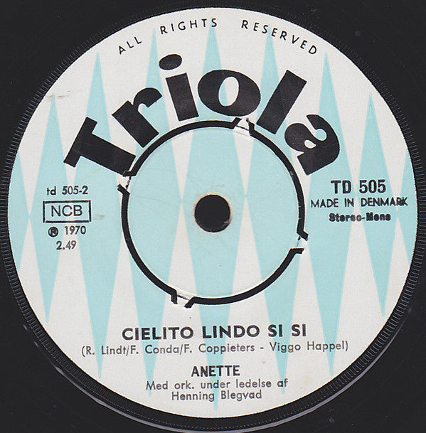 Anette (13) : Klods Hans (7")
