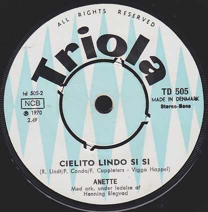 Anette (13) : Klods Hans (7")