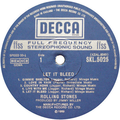 The Rolling Stones : Let It Bleed (LP, Album, RE)
