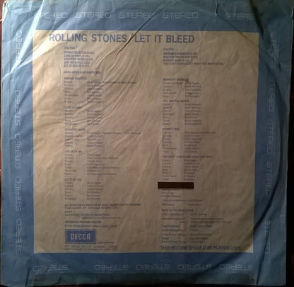 The Rolling Stones : Let It Bleed (LP, Album, RE)