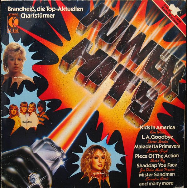 Various : Power Hits (Brandheiß, Die Top-Aktuellen Chartstürmer) (LP, Comp)