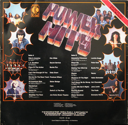 Various : Power Hits (Brandheiß, Die Top-Aktuellen Chartstürmer) (LP, Comp)