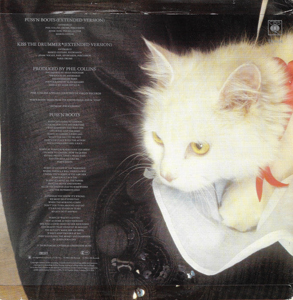 Adam Ant : Puss'N Boots (12", Single)