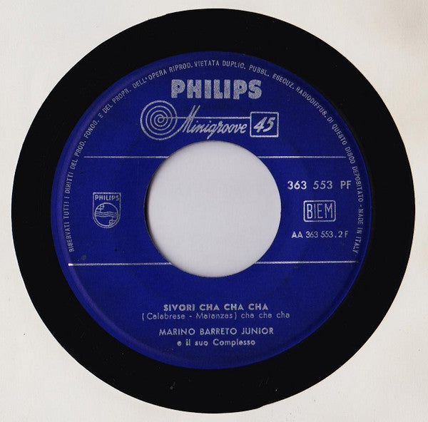 Marino Barreto Junior E Il Suo Complesso : Merengue Bianco-Nero (7")