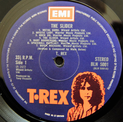 T. Rex : The Slider (LP, Album)