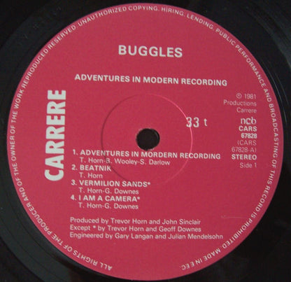 Buggles* : Adventures In Modern Recording (LP, Album)