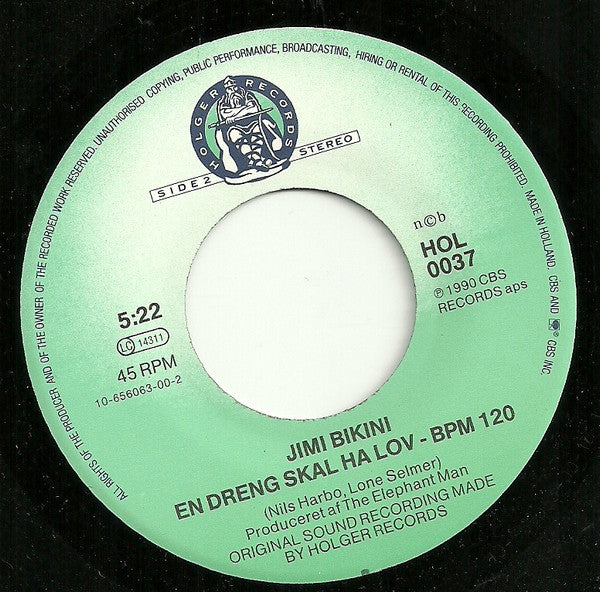 Jimi Bikini : Lad Ham Gå Lad Ham Løbe (7", Single)