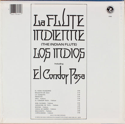 Los Indios : La Flute Indienne (The Indian Flute) (LP, Album)