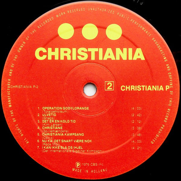 Various : Christiania (LP, Album)