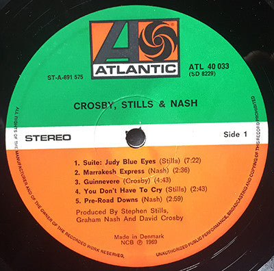 Crosby, Stills & Nash : Crosby, Stills & Nash (LP, Album, Club)