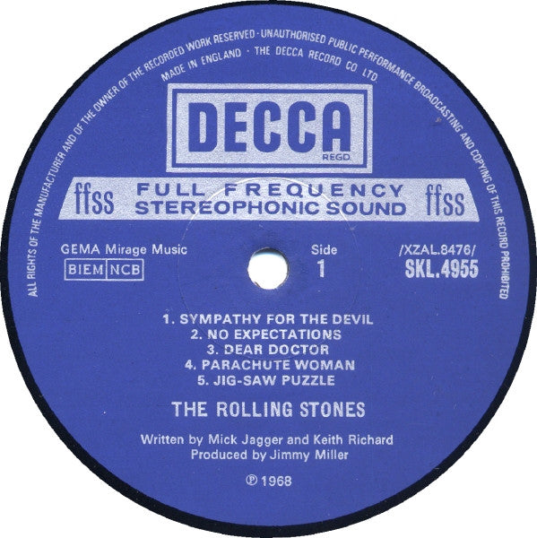 The Rolling Stones : Beggars Banquet (LP, Album, RP, Gat)