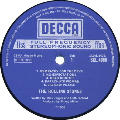 The Rolling Stones : Beggars Banquet (LP, Album, RP, Gat)