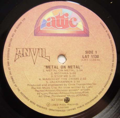 Anvil : Metal On Metal (LP, Album)