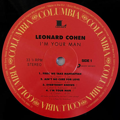 Leonard Cohen : I'm Your Man (LP, Album, RE, RM, RP, 180)