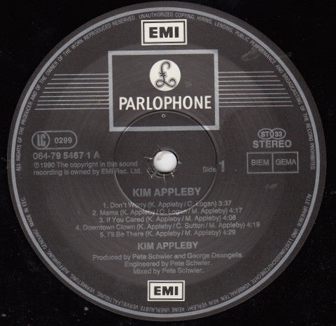 Kim Appleby : Kim Appleby (LP, Album)