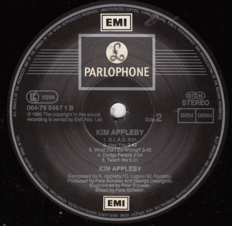 Kim Appleby : Kim Appleby (LP, Album)