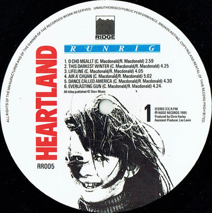 Runrig : Heartland (LP, Album)