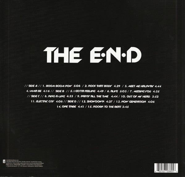 The Black Eyed Peas* : The E.N.D (2xLP, Album, RE, 180)