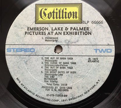 Emerson, Lake & Palmer : Pictures At An Exhibition (LP, Album, BW )