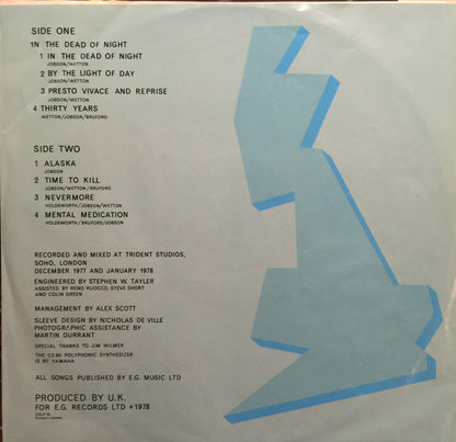 UK (3) : U.K. (LP, Album, RE)