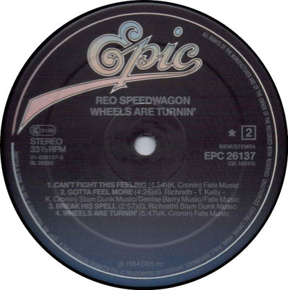 REO Speedwagon : Wheels Are Turnin' (LP, Album)
