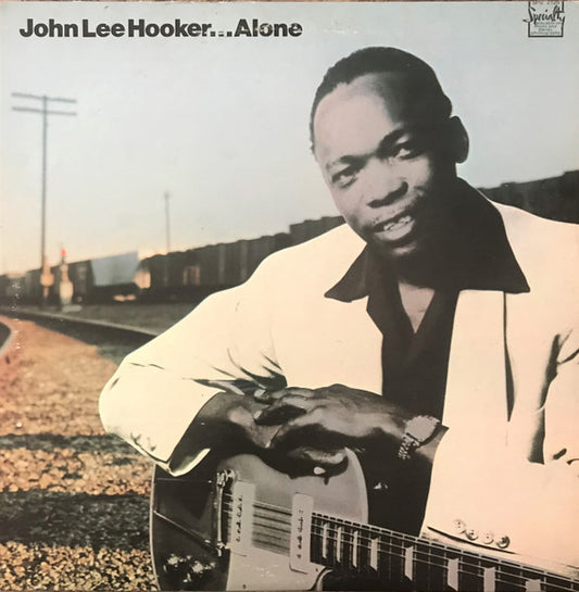 John Lee Hooker : Alone (LP, Comp, Mono, RM, lab)