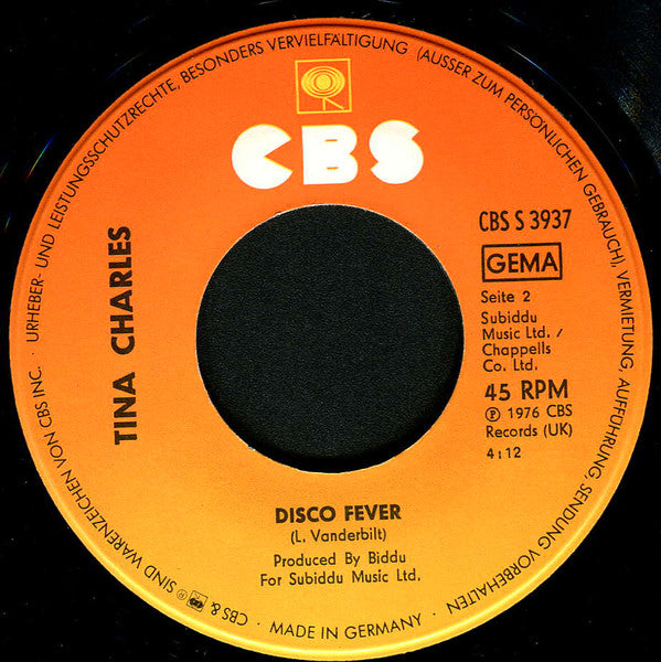 Tina Charles : I Love To Love (7", Single)
